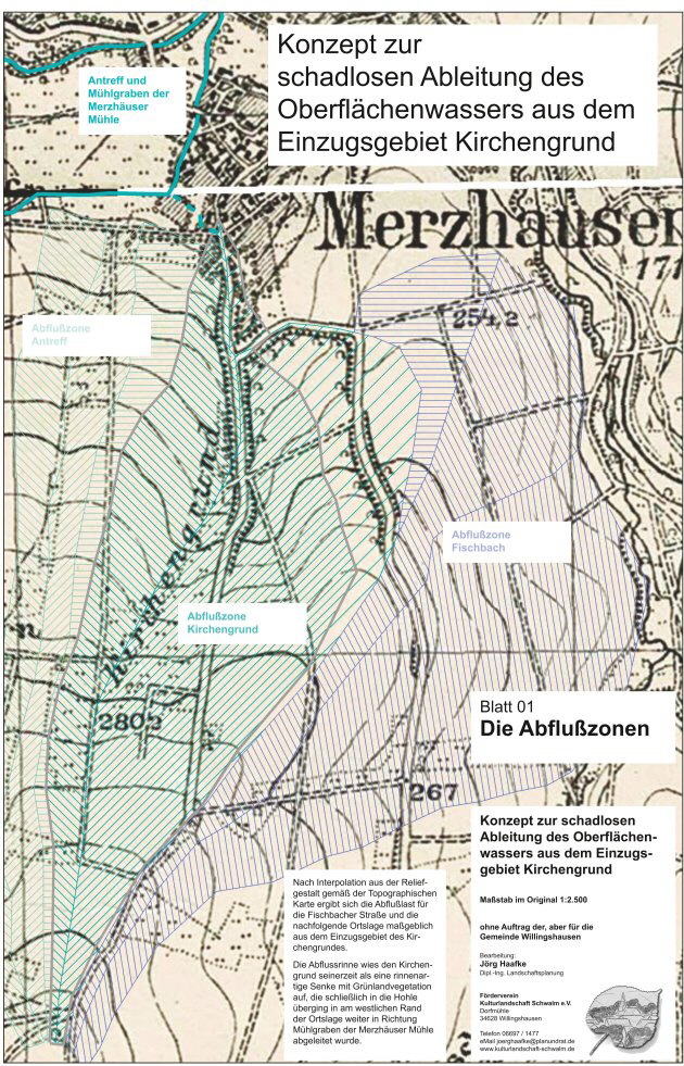 Blatt 1a Die Abflusszonen